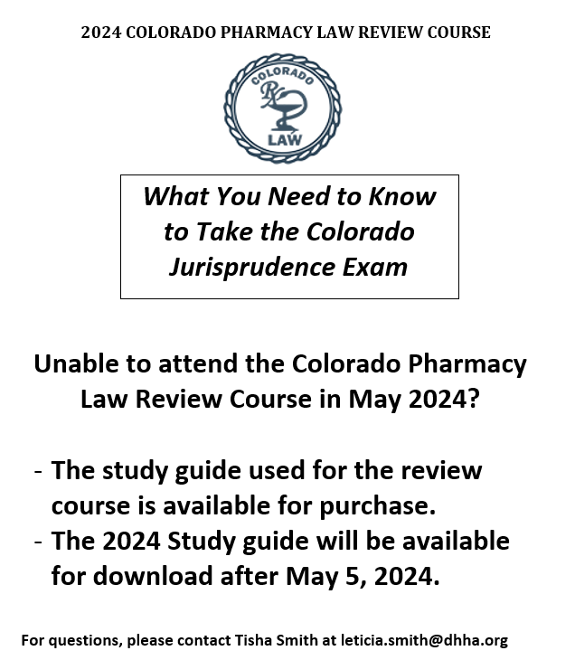 Colorado Pharmacy Law Review 2024 Study Guide